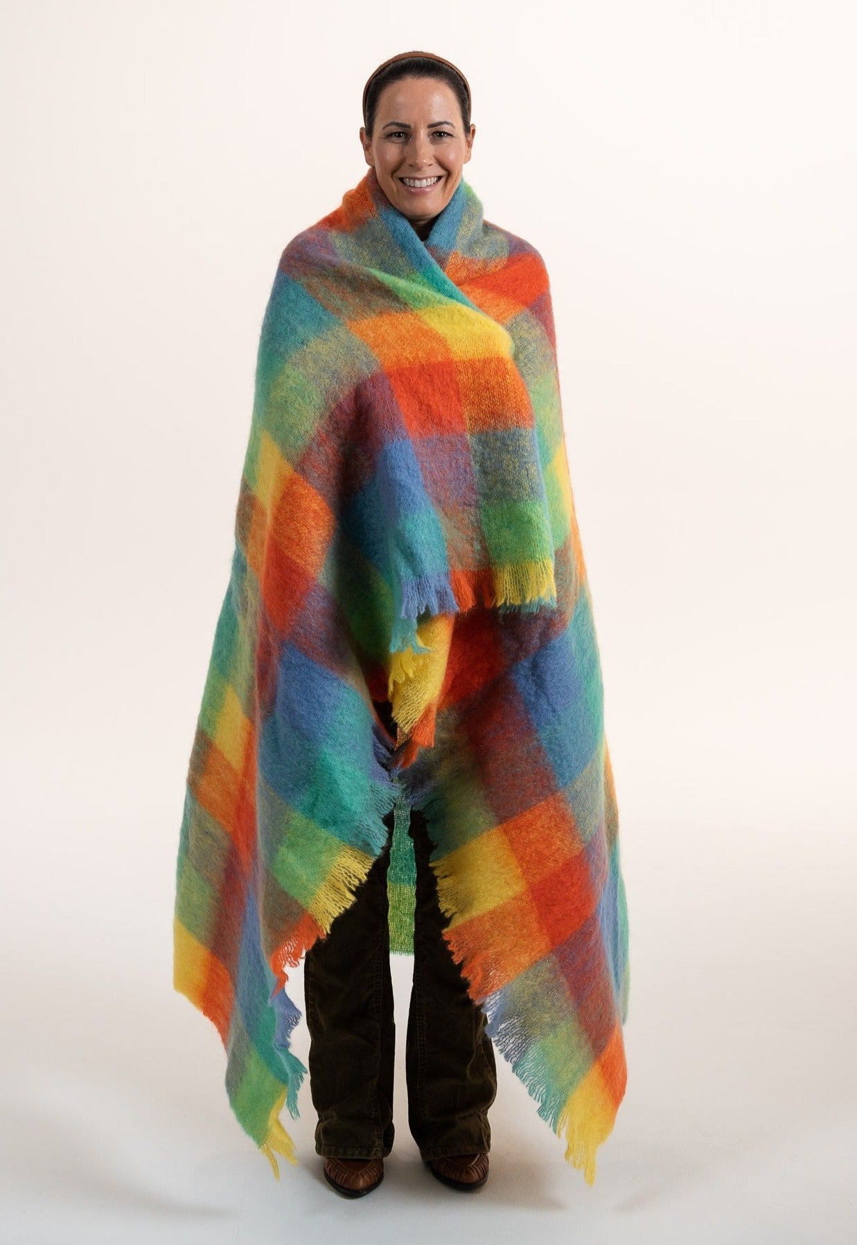 Mohair Wool Throw Blanket - 55% Mohair 34% Wool, Ultra Soft and